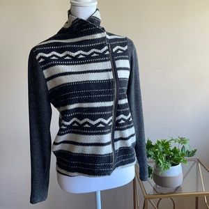 Blackletter T-Shirt Zipper Sweater Jacket